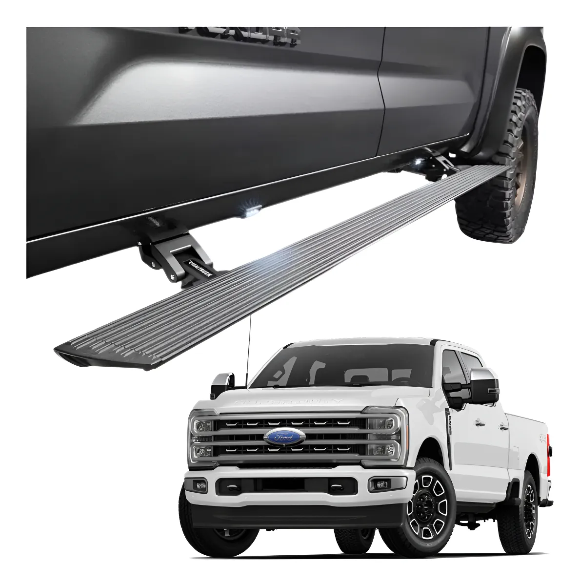 Estribos Electricos Voltstep Pol Para F-250/350 08-16 Sup C - Image 1