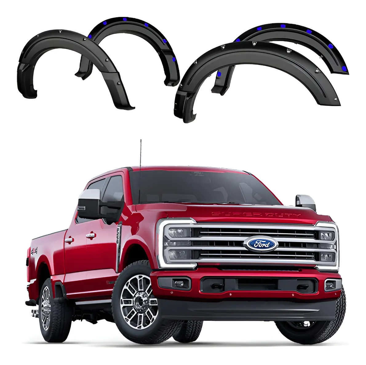 Juego Cantoneras Lisos, Ford Super Duty Caja Chica 2023/2025 - Image 1