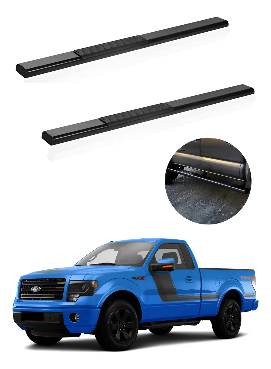 Estribos Serie 100 P/ Ford F150 Cabina Sencilla 2004 - 2014 - Image 1