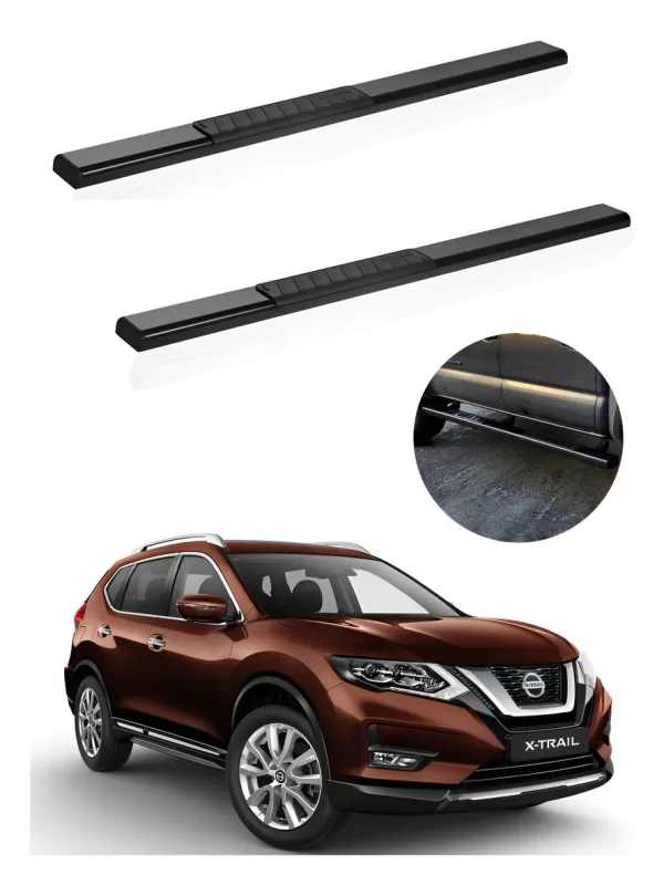 Estribos Serie 100 Negros P/ Nissan Xtrail 2015 - 2021
