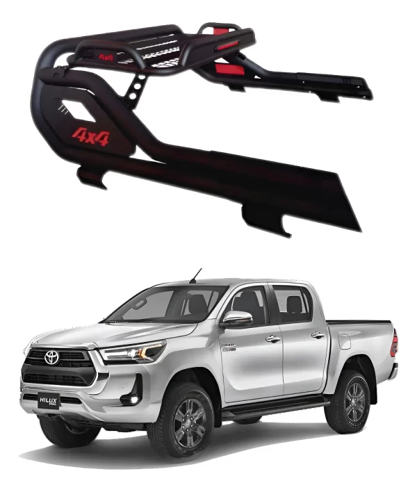 Roll Bar Pasamanos Canastilla Para Toyota Hilux 2016 - 2025