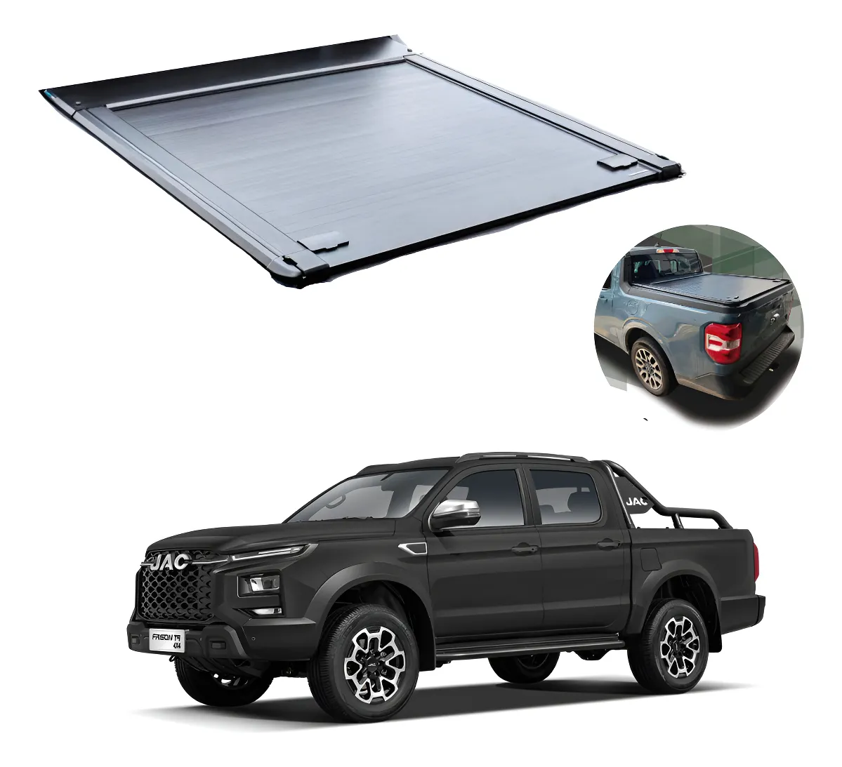 Tapa Cubrebatea Retractil Manual C/ Roll Bar Jac T9 2024-26 - Image 1