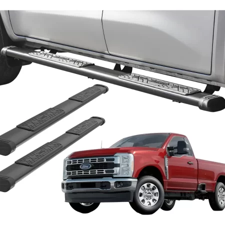Estribos Bronx Para Ford Super Duty 2025 Cabina Sencilla Negro