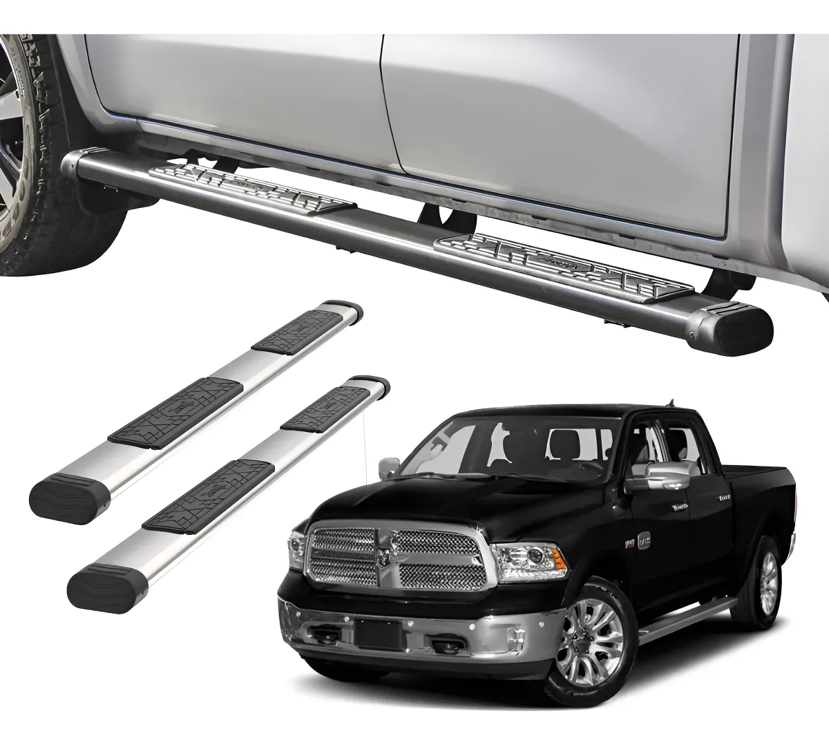 Estribos Bronx Para Dodge Ram 2002-2008 Doble Cabina - Image 1