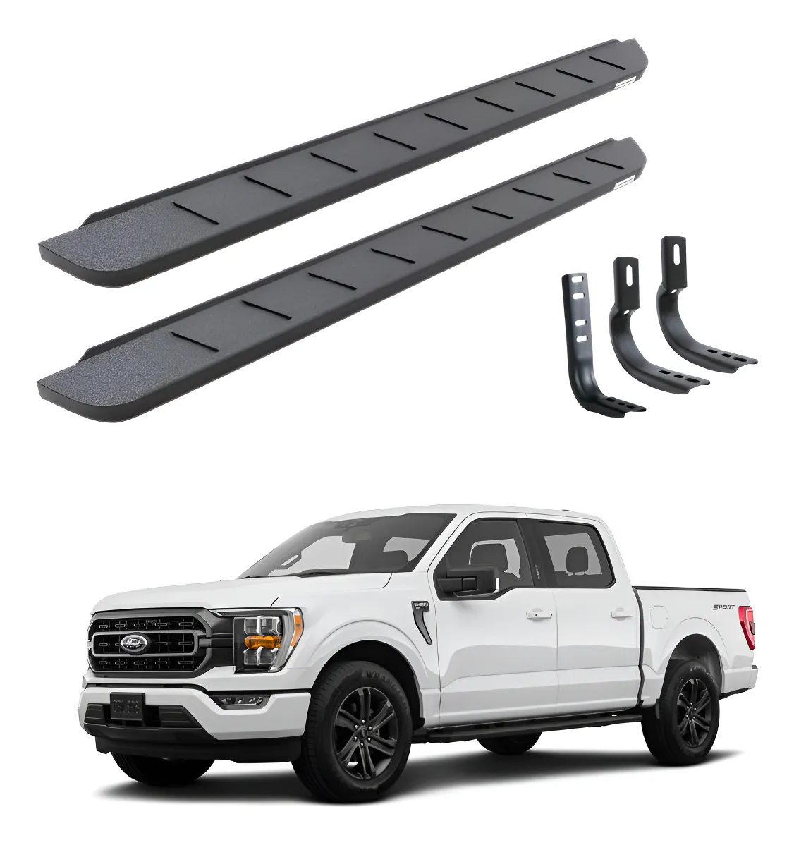 Estribos Rb10 80in Neg. Text. Ford F-150/lobo 2015 - 2022 - Image 1