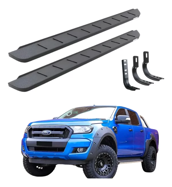 Estribos Rb10 80in Negro Text. Ford Ranger 2019 - 2022 Dc