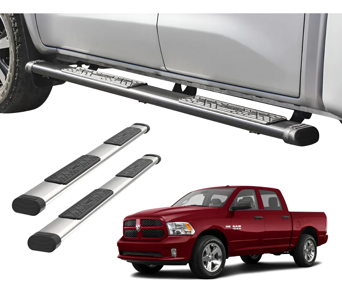 Estribos Bronx Para Dodge Ram Crew Cab 2009 Al 2018 - Image 1