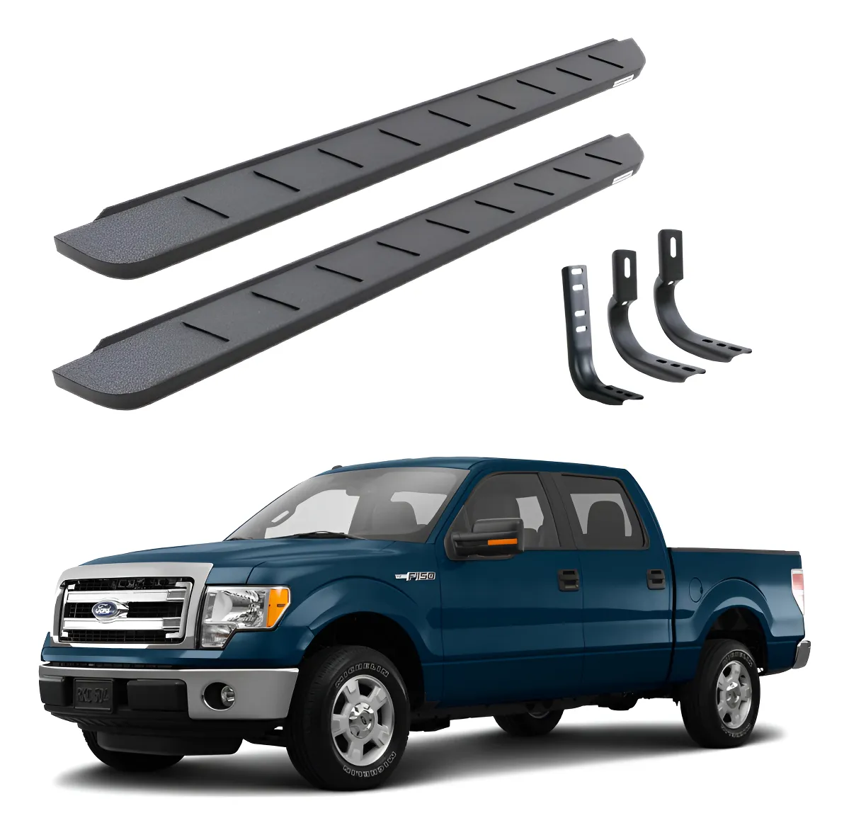 Estribos Rb10 80in Neg. Text. Ford F-150 2004 - 2014 - Image 1