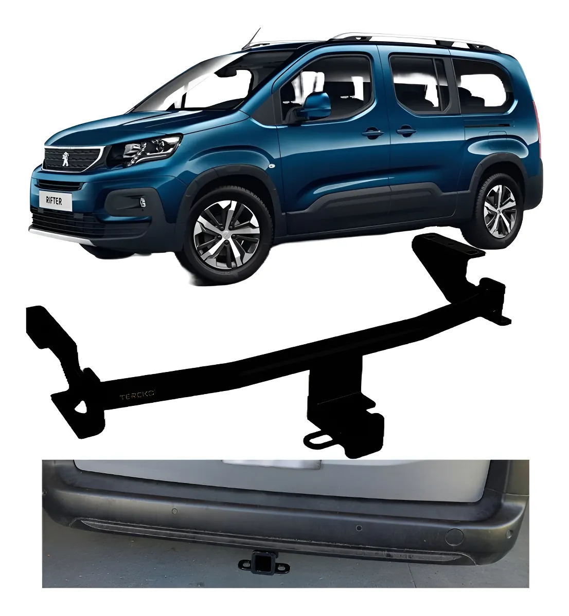 Tirón Jalón De Arrastre Peugeot Rifter 2019-2025 Negro - Image 1