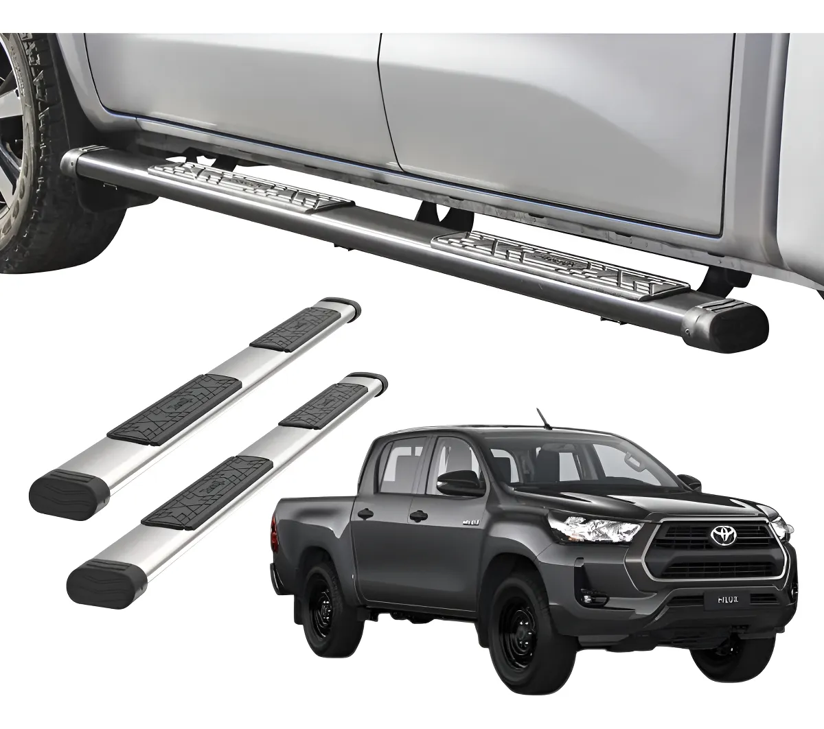 Estribos Bronx Para Toyota Hilux 2016 - 2025 Doble Cabina - Image 1