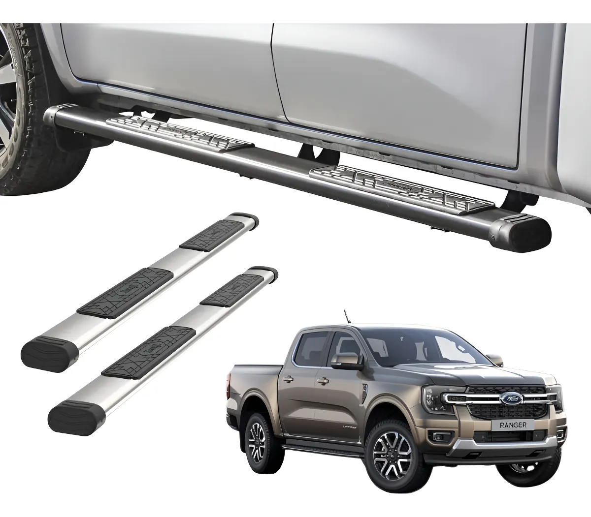 Estribos Bronx Para Ford Ranger 2013 -2022 Doble Cabina - Image 1