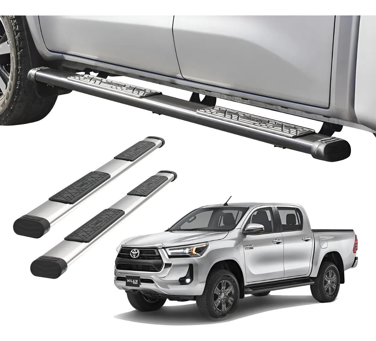 Estribos Bronx Para Toyota Hilux 2012-2015 Doble Cabina - Image 1