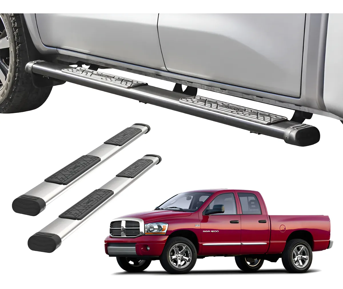 Estribos Bronx Para Dodge Ram 2002 -2008 Cabina Sencilla - Image 1