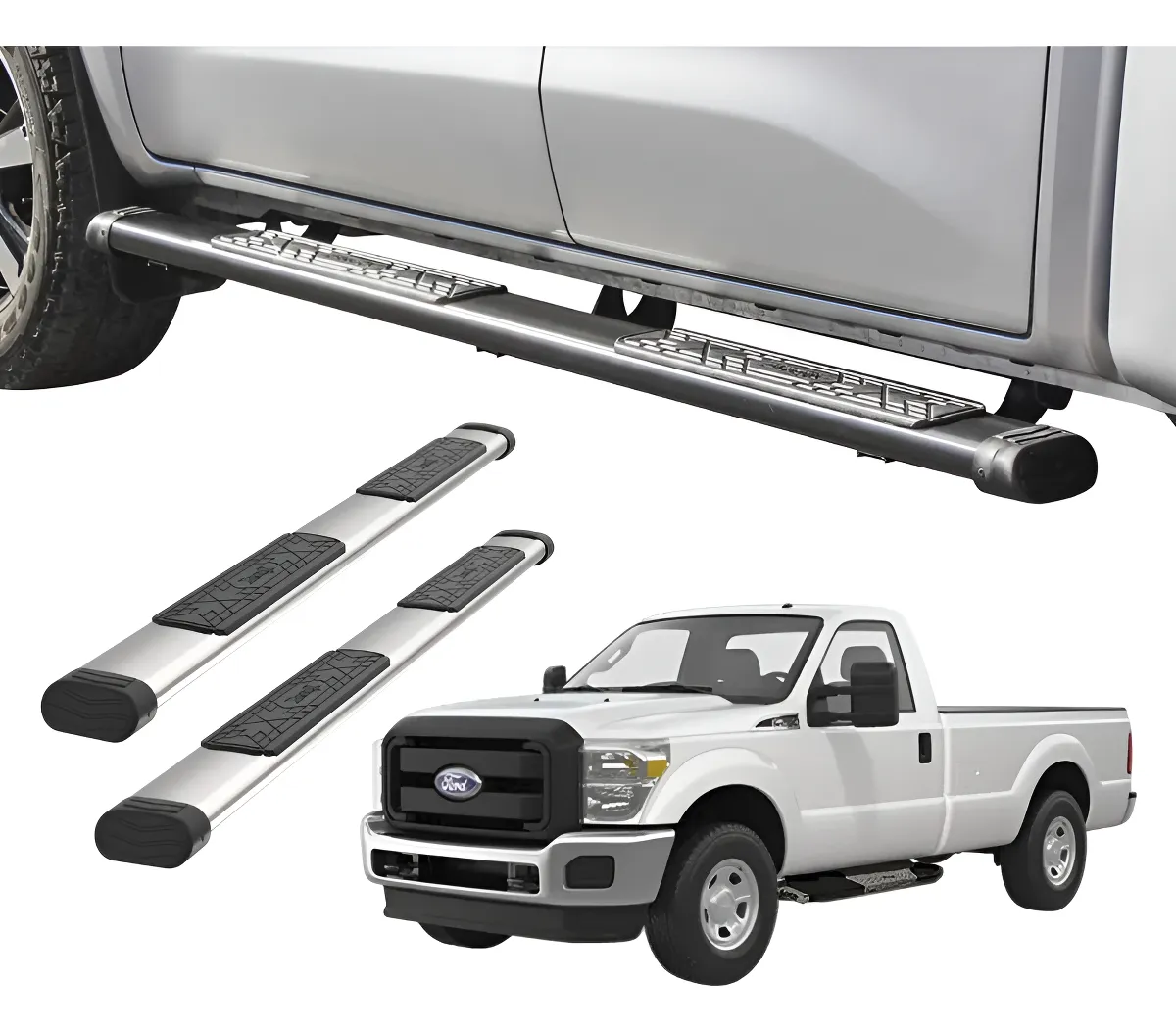 Estribos Bronx Para Ford Super Duty 1999-2016 Cabina Sen - Image 1