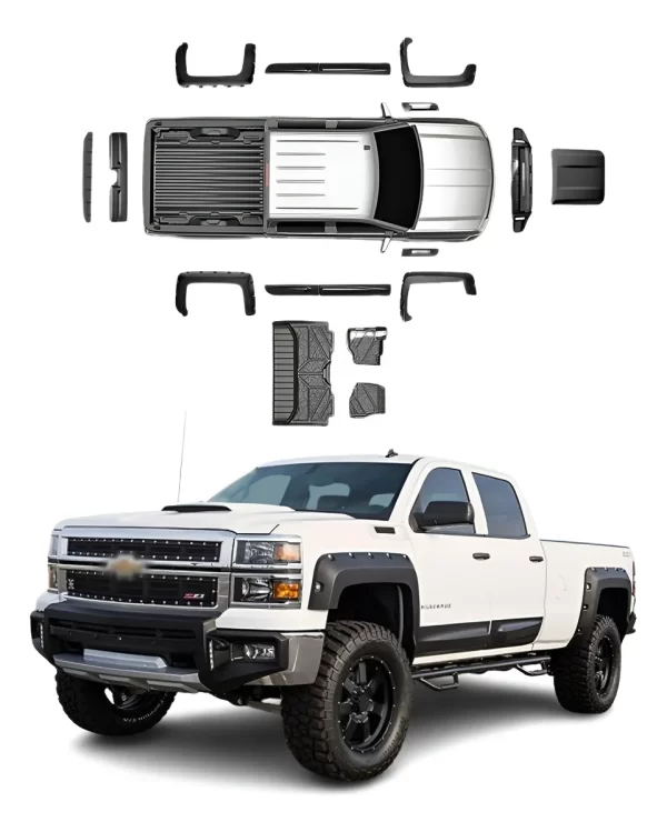 Kit Off Road Chev Silverado 1500 Caja Corta 2014 2015
