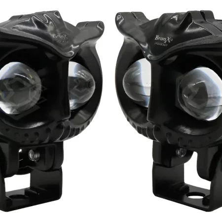 Par De Faros Universal Búho 12 Hiperleds 12-24v Bicolor