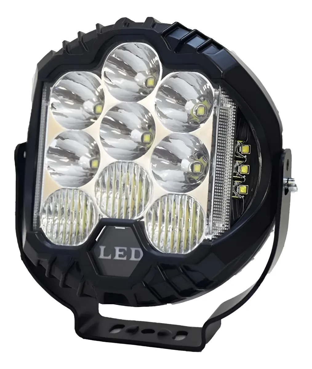 Faro Redondo 7pLG Off Road 21 Leds Blanco C/luz D/dia 12/24v - Image 1
