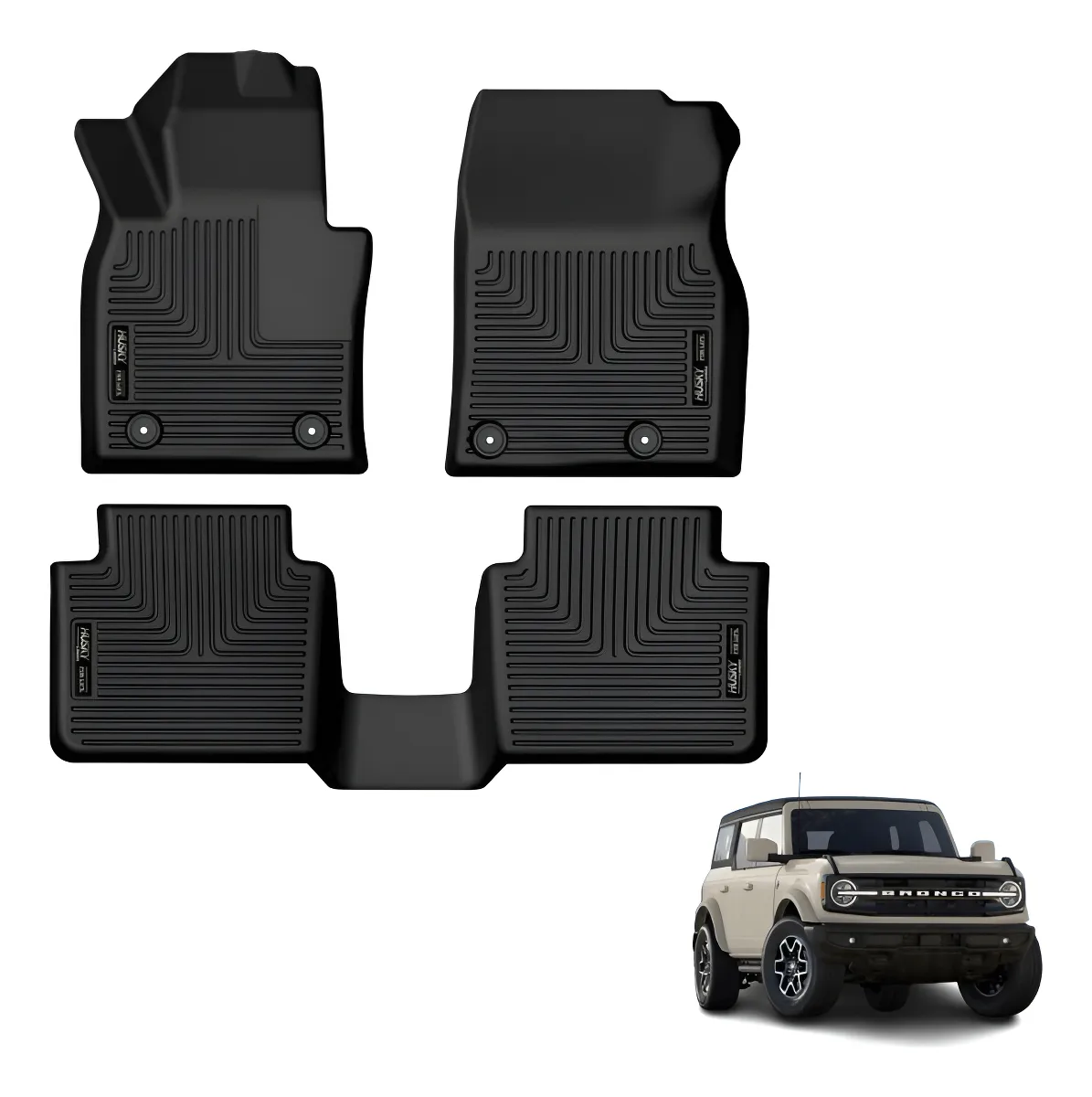Tapetes Husky Uso Rudo Para Ford Bronco 2021 - 2025 - Image 1