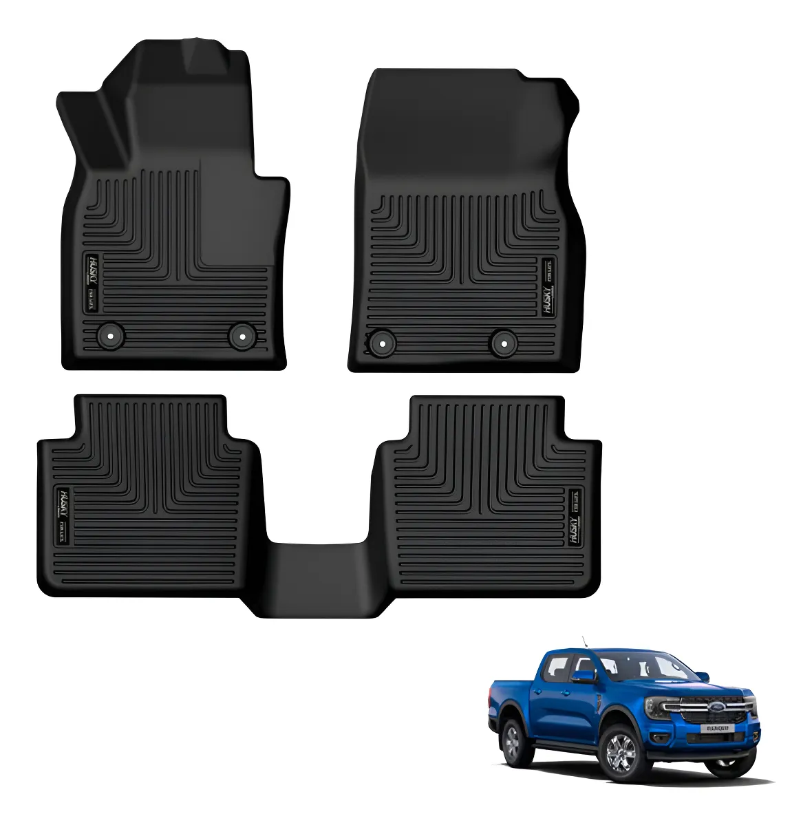 Tapetes Husky Uso Rudo Para Ford Ranger 2023 - 2025 - Image 1