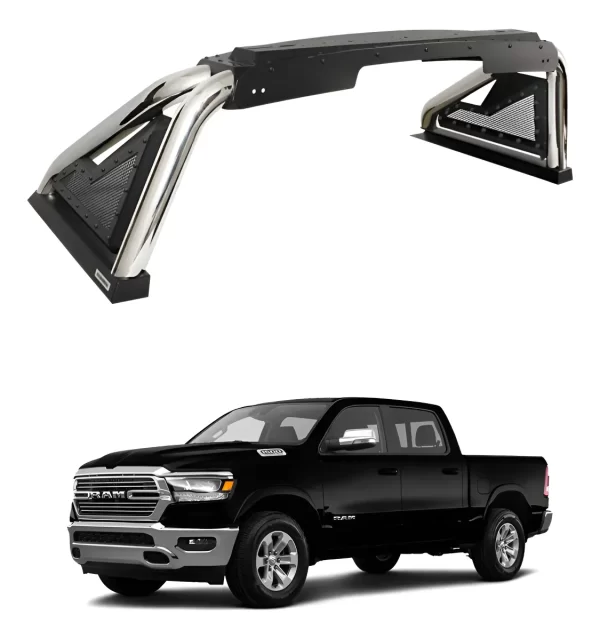 Roll Bar Go Rhino Sport 2.0 Inox. Ram 1500 2019 - 2024