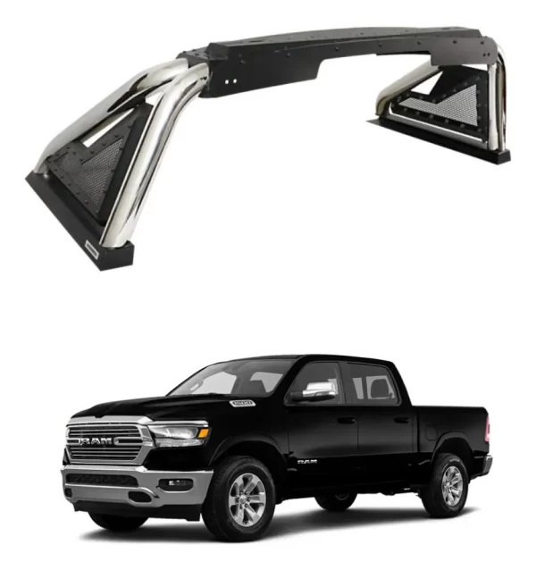 Roll Bar Go Rhino Sport 2.0 Inox. Ram 1500 2019 - 2024