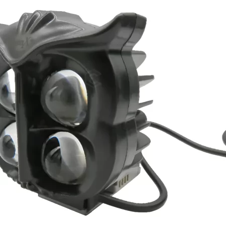 Par De Faros Buho 4 Led Bicolor C/funciones Y Ojo De Diablo