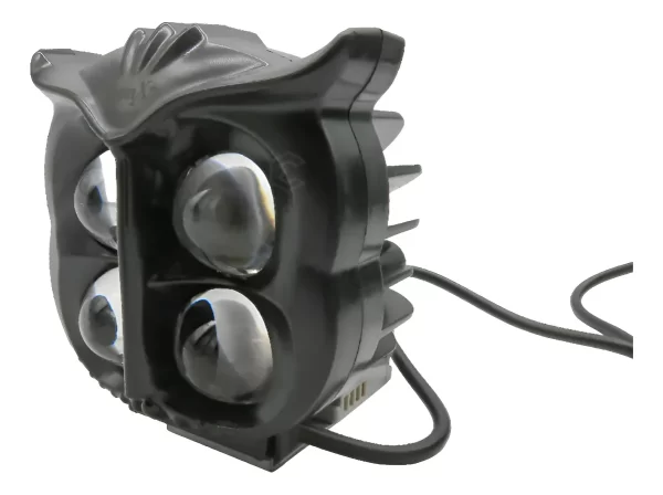 Faro Buho 4 Led Bicolor C/funciones Y Ojo De Diablo