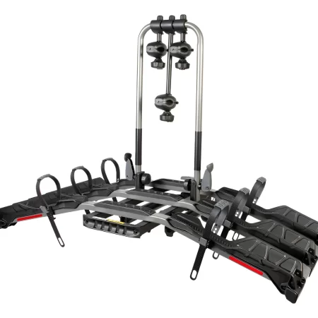 Rack Portabicicletas De Tirón T9 Para 3 Bicis. Color Negro