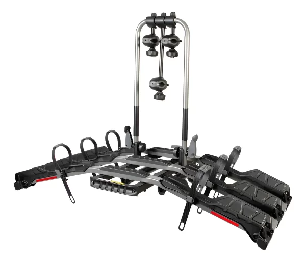 Rack Portabicicletas De Tirón T9 Para 3 Bicis. Color Negro