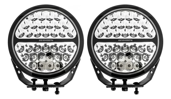 Faros Led Maxround 9  Gr Blackout Series 1 Par Spot