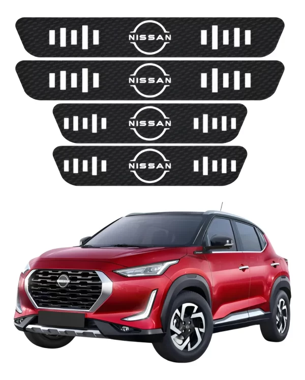 Proteccion De Estribos Fibra De Carbono Nissan Genericos 4