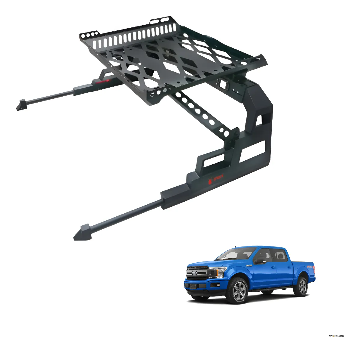 Roll Bar C/ Canastilla Y Pasamanos Para F-150 2015 - 2020 - Image 1