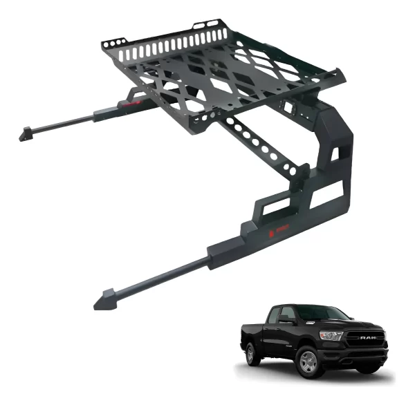 Roll Bar C/ Canastilla Y Pasamanos Para Ram 2010 - 2020