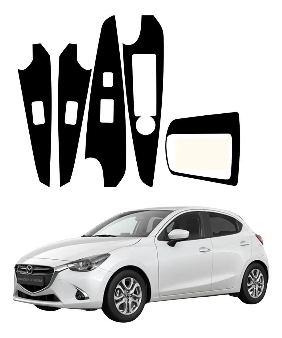 Calcomanía Kit Sticker Bl Para Mazda 2 Negro Piano 2018-2021 - Image 1