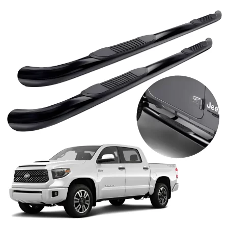 Estribos Redondos Toyota Tundra Crew 2007 - 2021 Negros