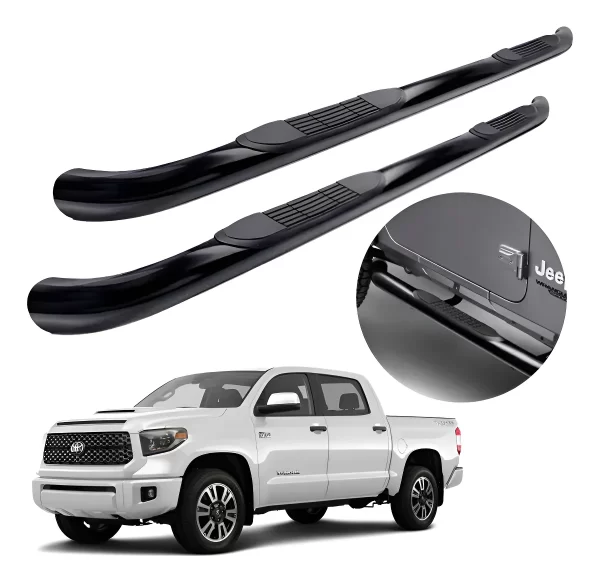 Estribos Redondos Toyota Tundra Crew 2007 - 2021 Negros