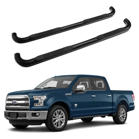 Estribos Redondos Ford Super Duty 1999 - 2016 Dob Cab Negros