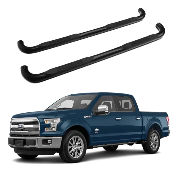 Estribos Redondos Ford Super Duty 1999 - 2016 Dob Cab Negros