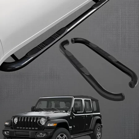 Estribos Tubulares Para Jeep Jl 4 Puertas 2019 - 2025 Negros