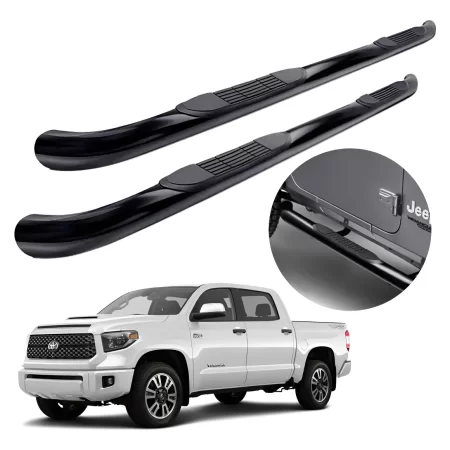 Estribos Redondos Toyota Tundra Crew 2007 - 2021 Negros