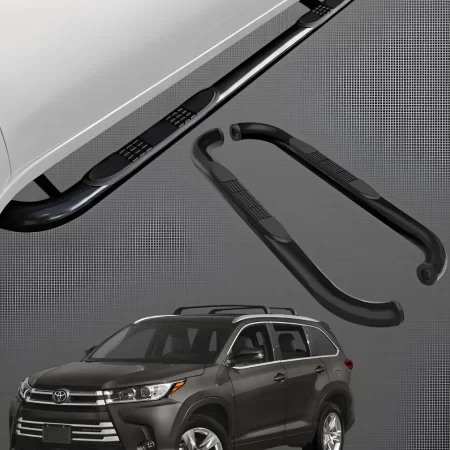 Estribos Tubulares Para Toyota Highlander 2008 - 2019 Negros