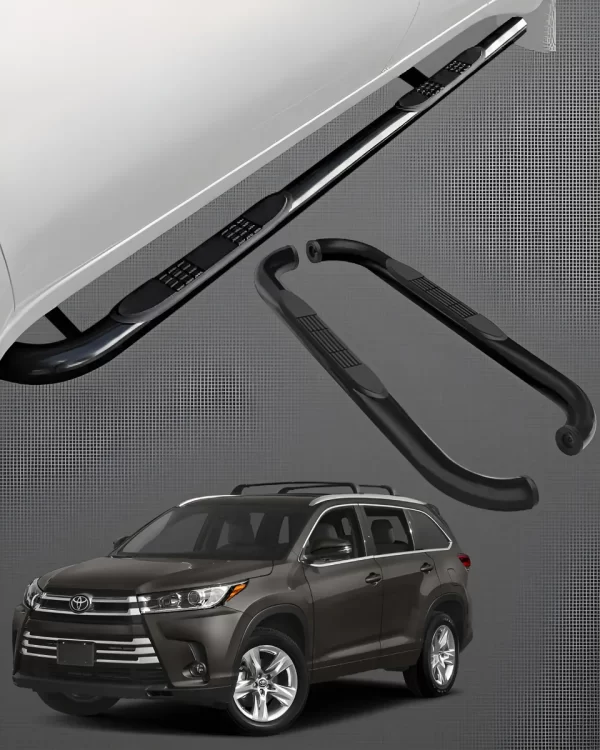Estribos Tubulares Para Toyota Highlander 2008 - 2019 Negros