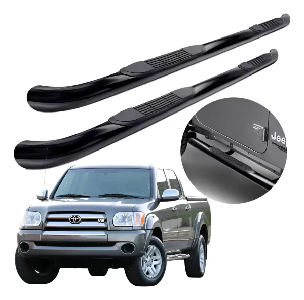 Estribos Redondos Toyota Tundra 1999 - 2006  Dob Cab Negros