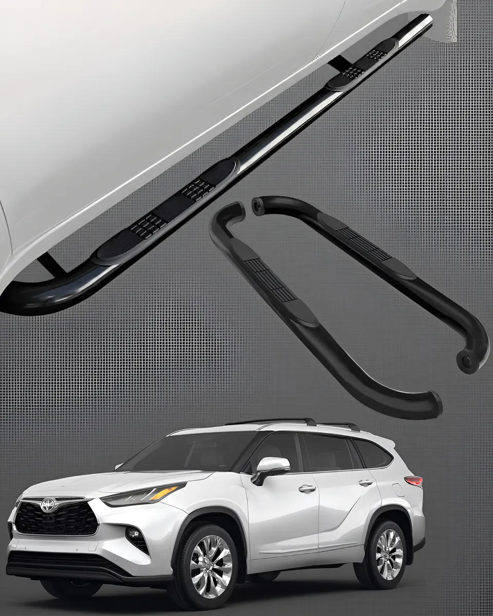 Estribos Tubulares Toyota Highlander Hibrido 2020 - 2023 - Image 1