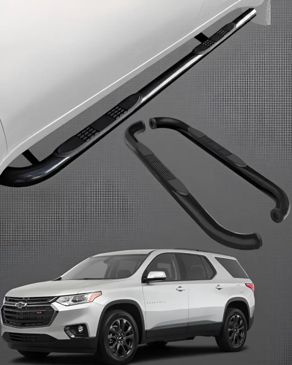 Estribos Tubulares P/ Chevrolet Traverse 2018 - 2021 Negros