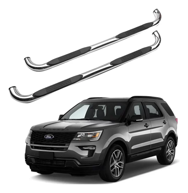 Estribos Redondos Ford Explorer 2011 - 2019 Acero Inoxidable
