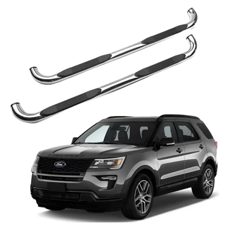 Estribos Redondos Ford Explorer 2011 - 2019 Acero Inoxidable