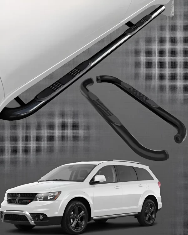 Estribos Redondos Dodge Journey 2008 - 2020 Negros