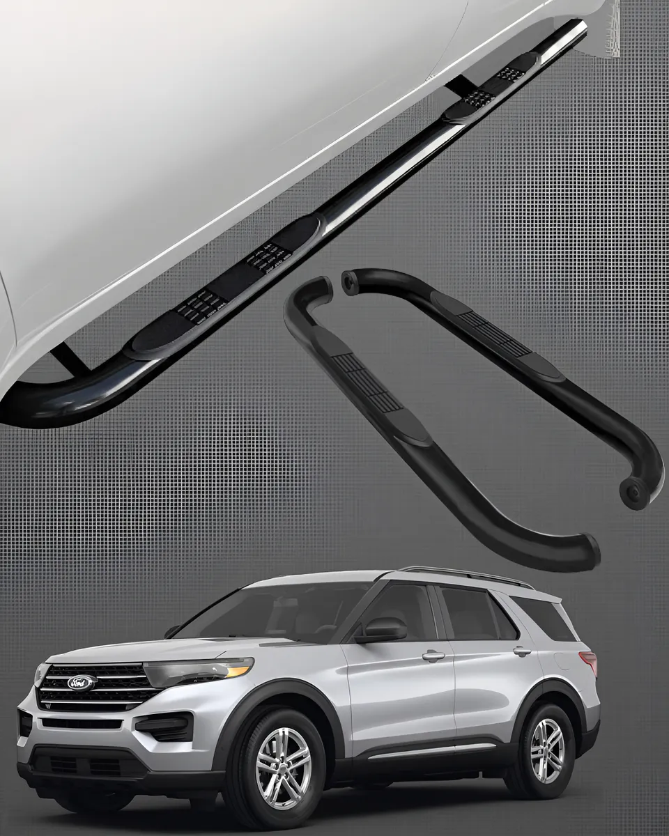 Estribos Redondos Ford Explorer 2020 - 2022 Suv Negros - Image 1