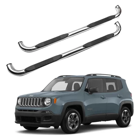 Estribos Redondos Jeep Renegade 2015 - 2020 Acero Inoxidable